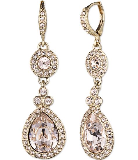 givenchy gold drop earrings.